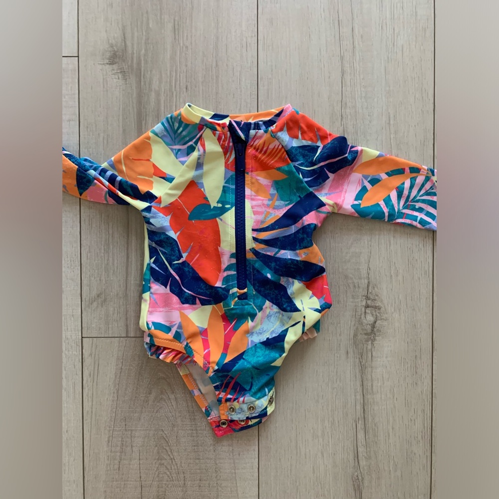 Baby girl swim